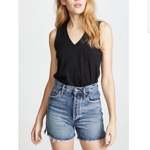 MADEWELL Whisper Cotton V-Neck Pocket Tank